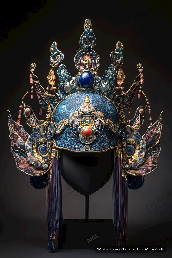 點翠頭冠