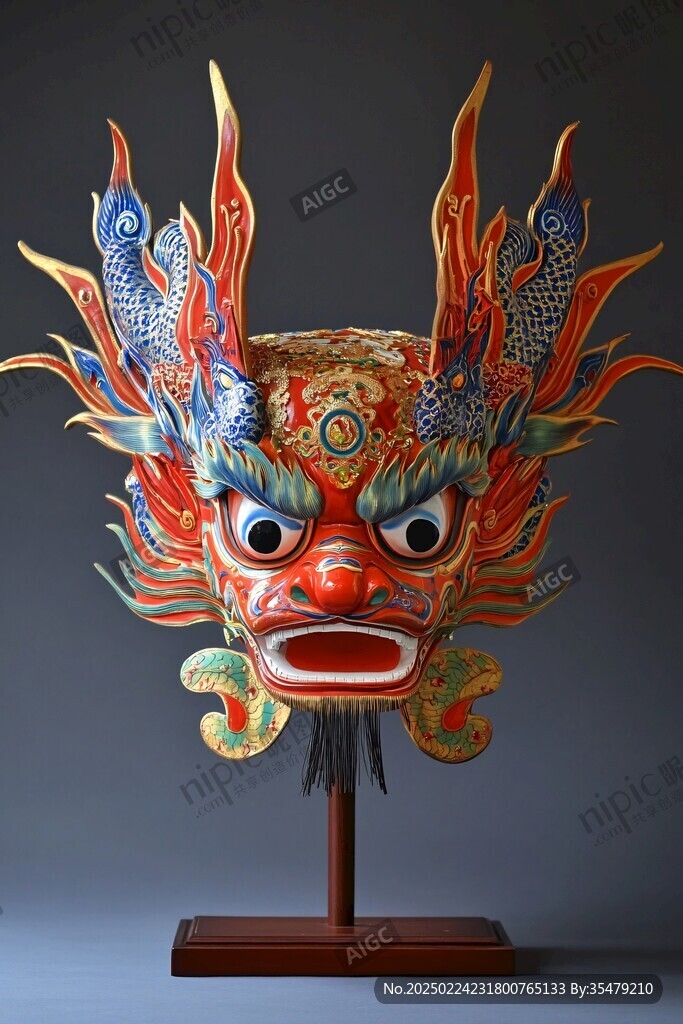 西海龍王臉譜