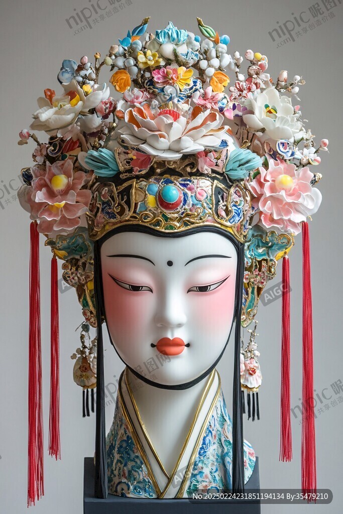 花旦雕塑