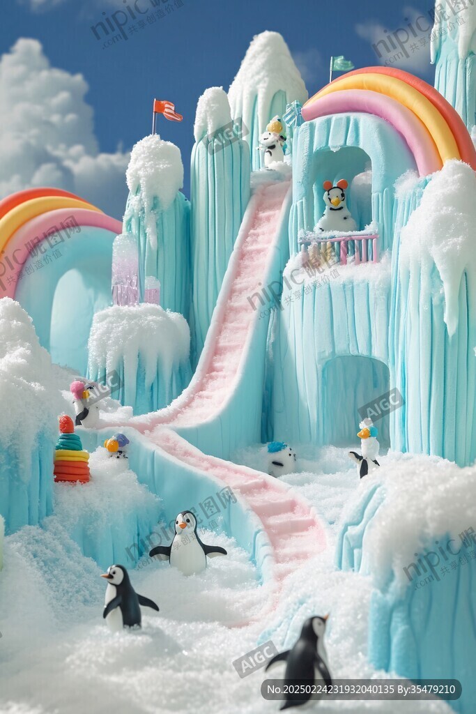 3d冰雪主題設計