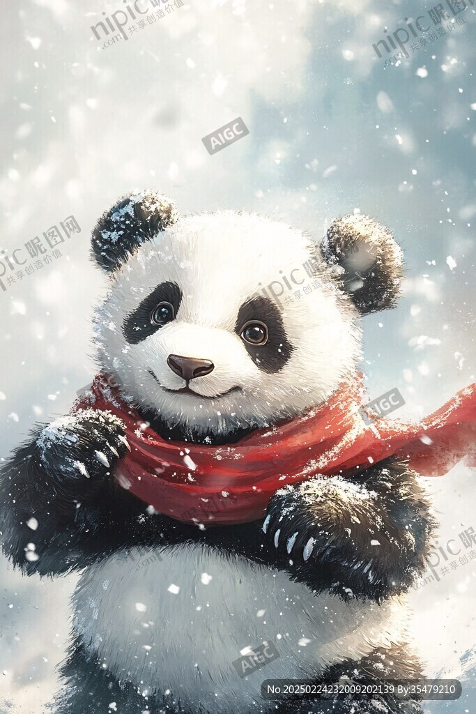 高清卡通熊貓