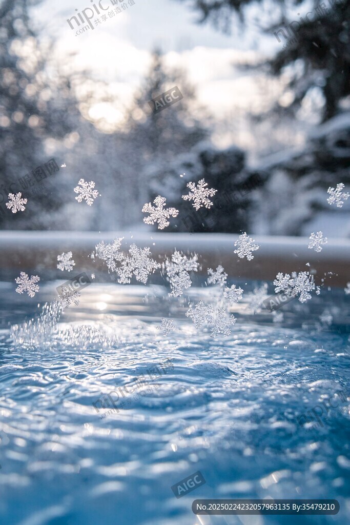 雪壓花瓣