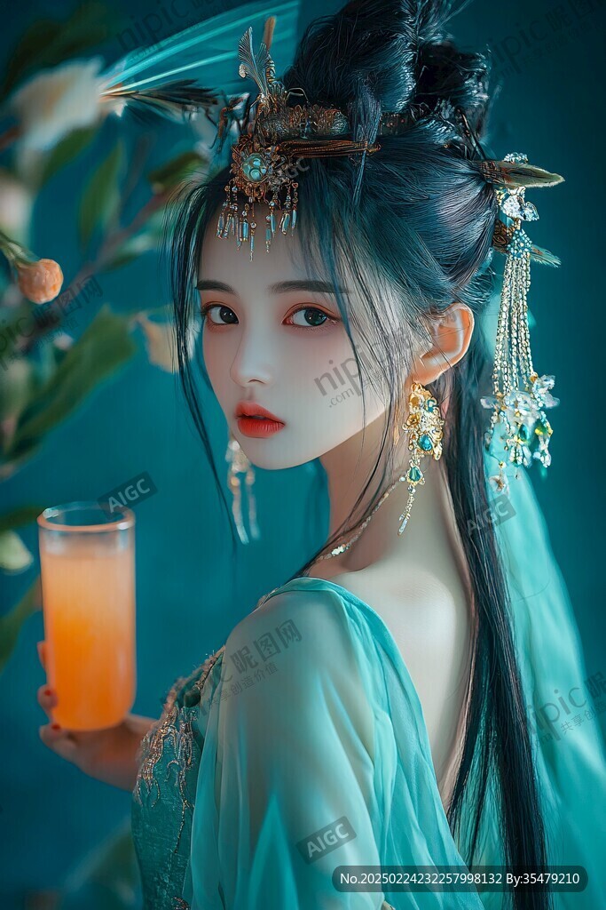 藍色漢服