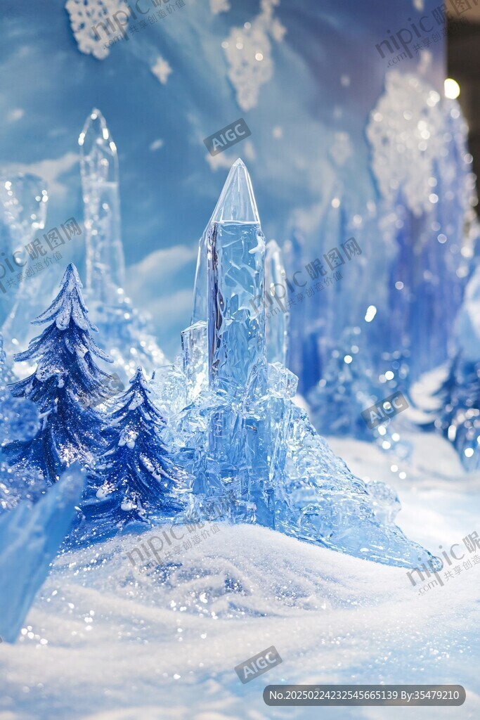 圣誕節(jié)夢(mèng)幻冰雕冰雪