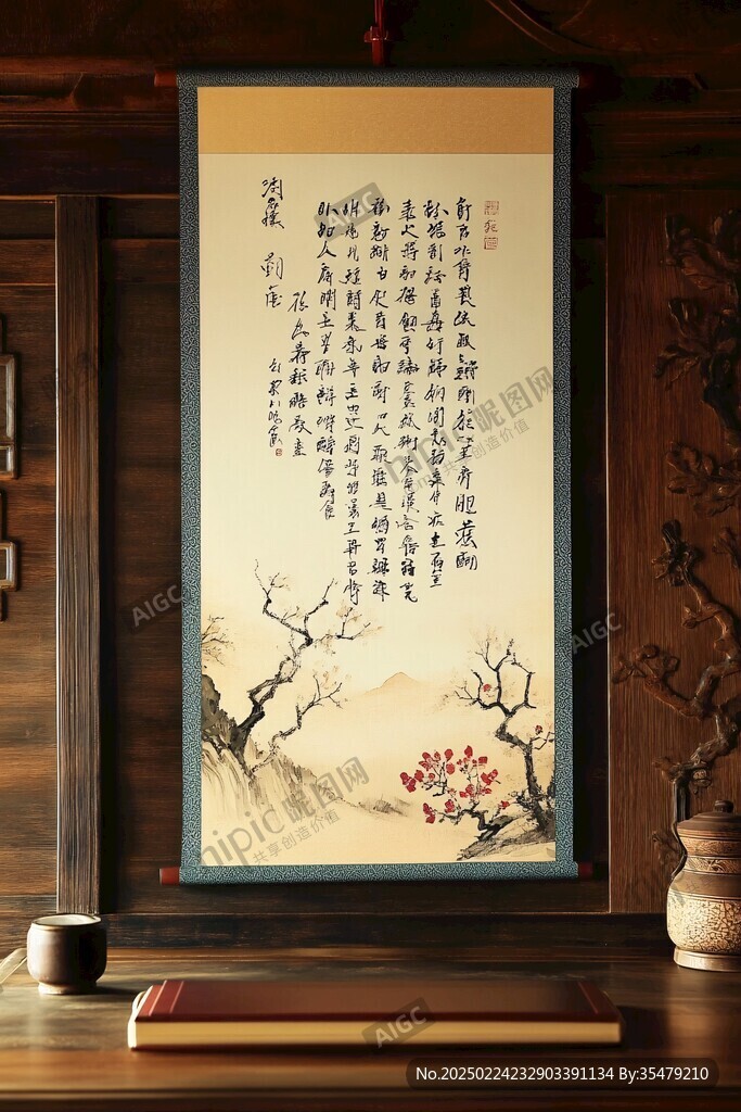 陋室銘掛畫