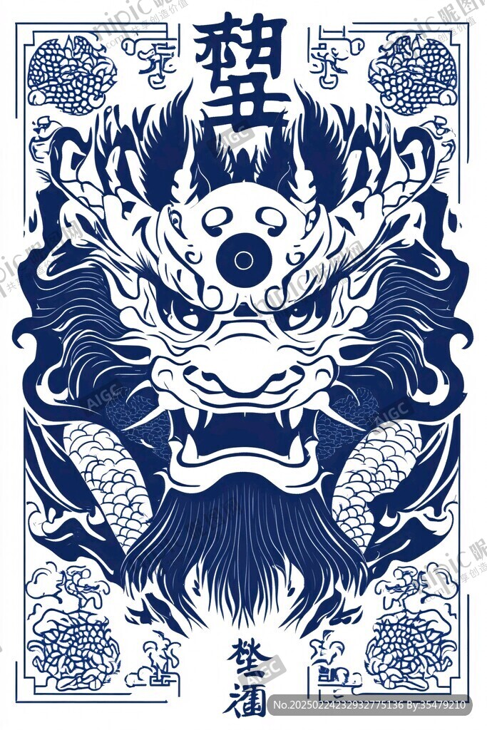 鎮(zhèn)宅辟邪文創(chuàng)插畫