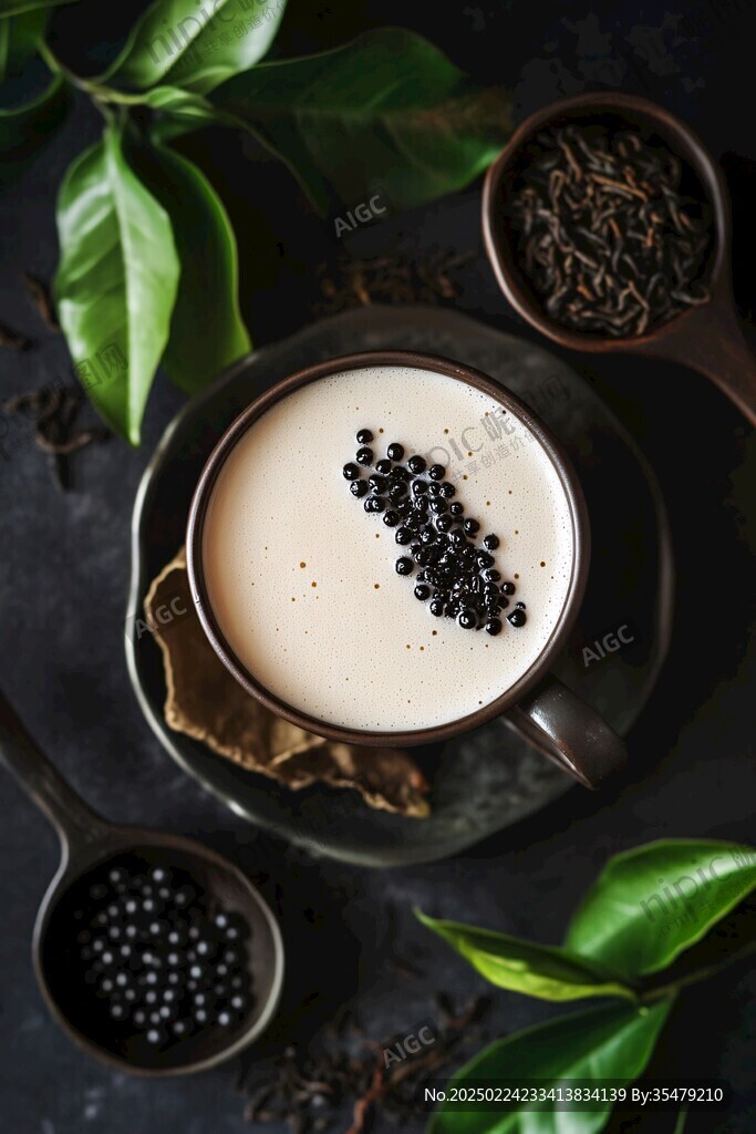 黑芝麻奶茶