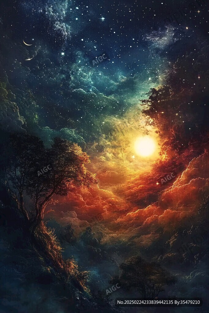 星河夢境裝飾畫