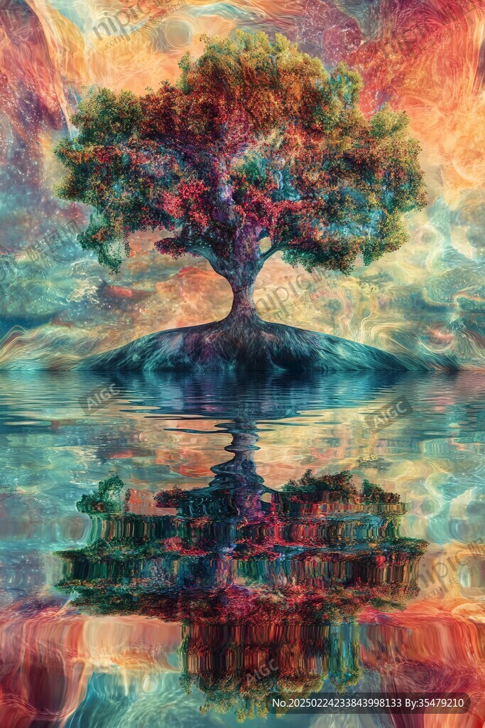 神秘夢幻的大樹