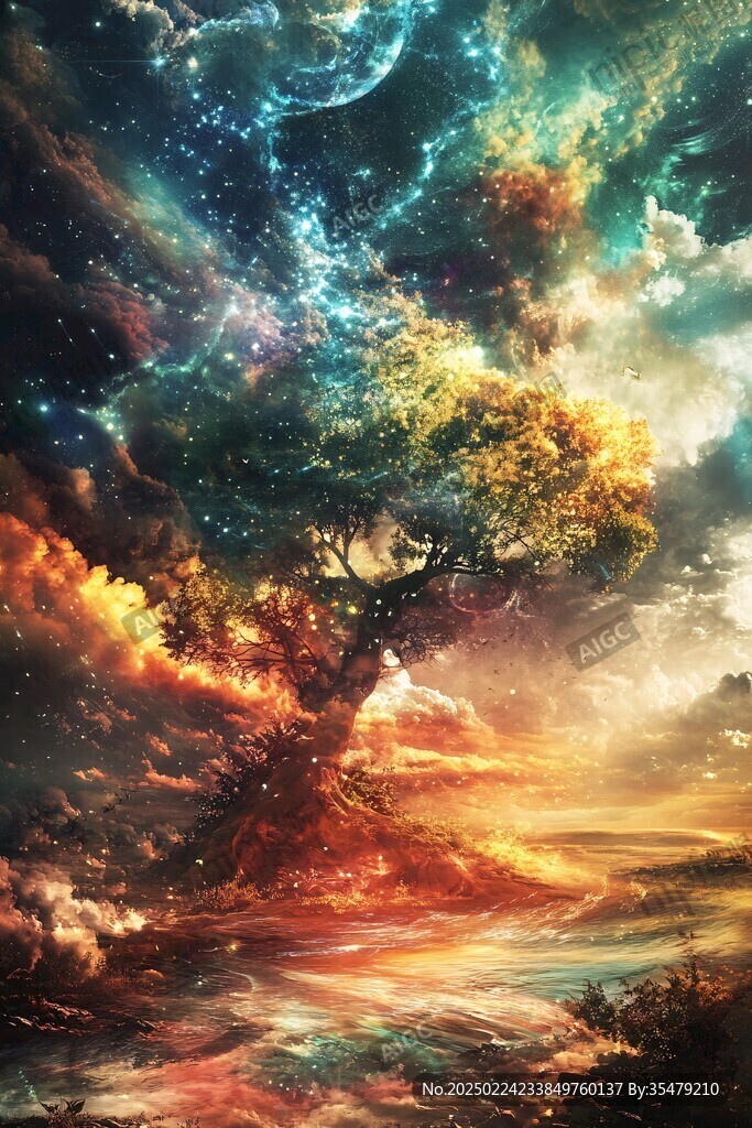 神秘夢幻的大樹