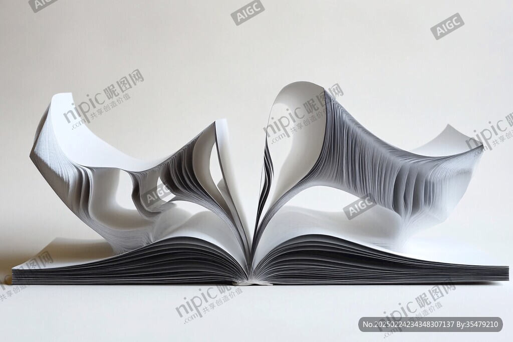翻開(kāi)的書(shū)雕塑