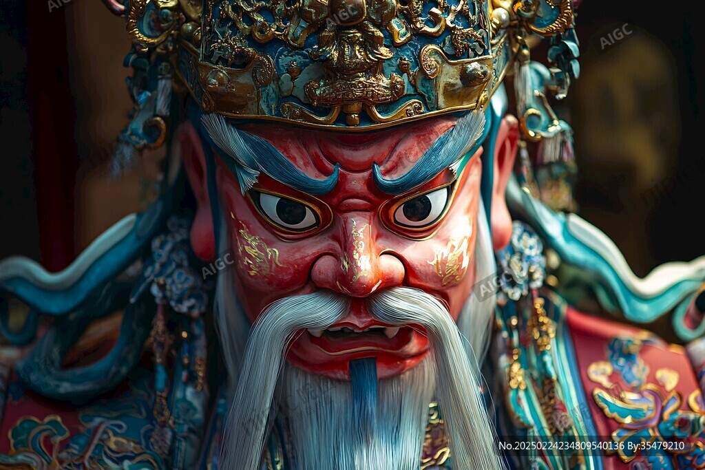 天王彩塑