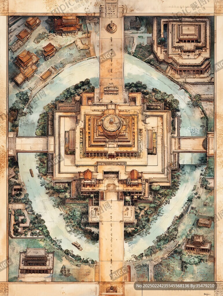 天一閣插畫