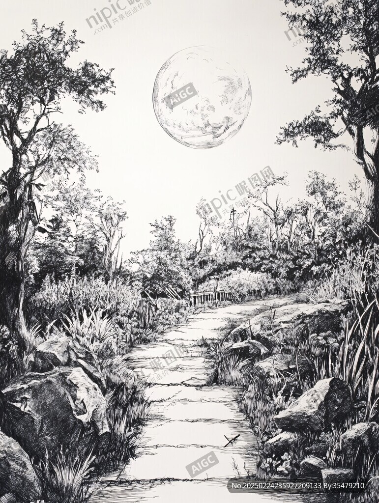 手繪唯美場(chǎng)景