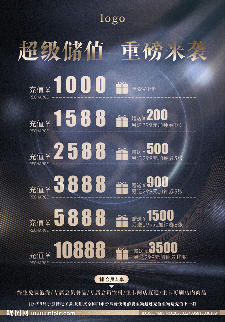 足療養(yǎng)生會所充值活動臺卡圖片