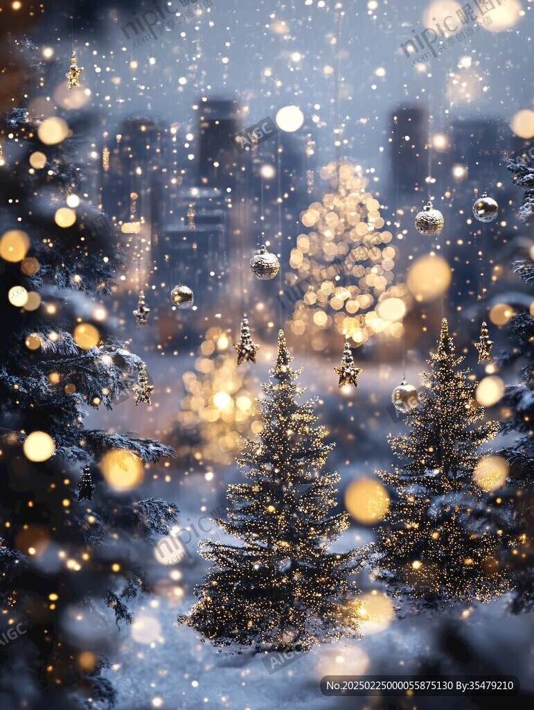 下雪火樹銀花雪景