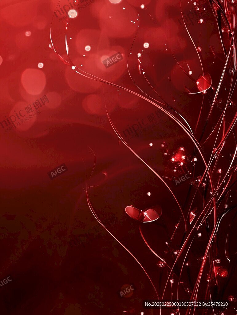 紅色夢幻燈光紅色