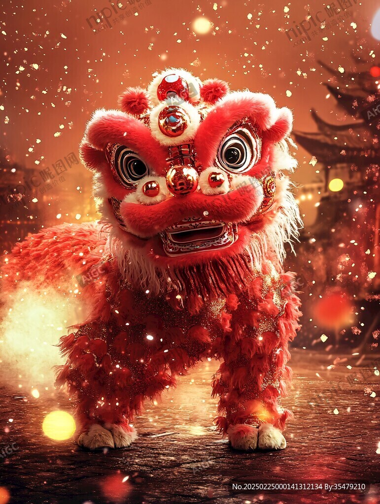 年獸過年喜慶舞獅
