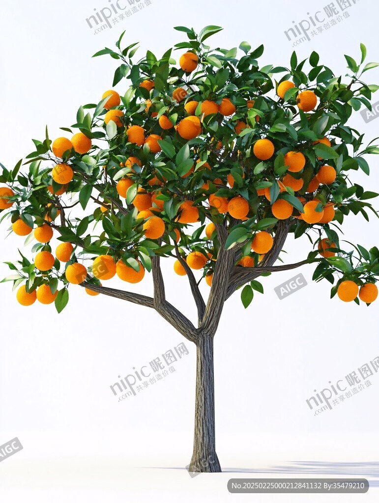 臍橙素材臍橙樹
