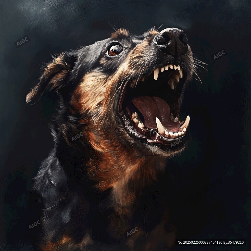 狗狗寫實插畫