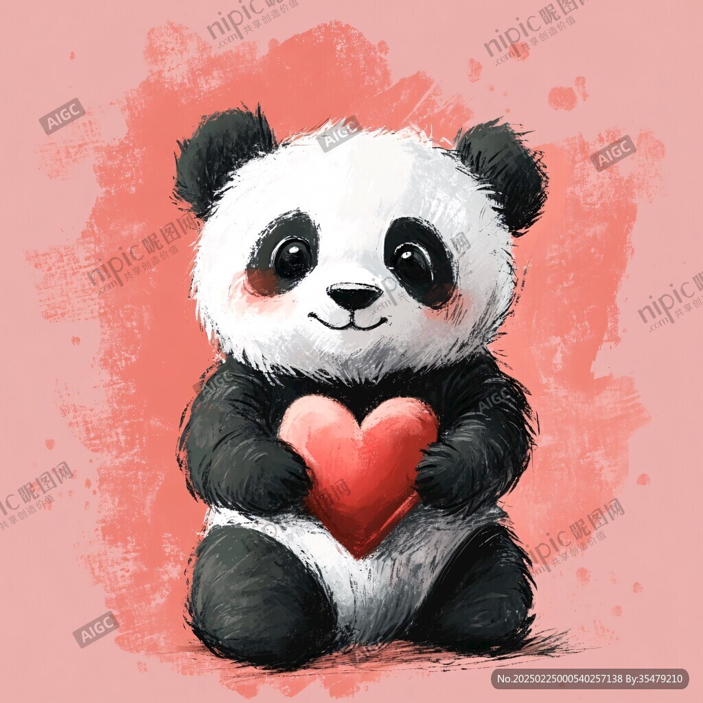 熊貓寶寶插畫
