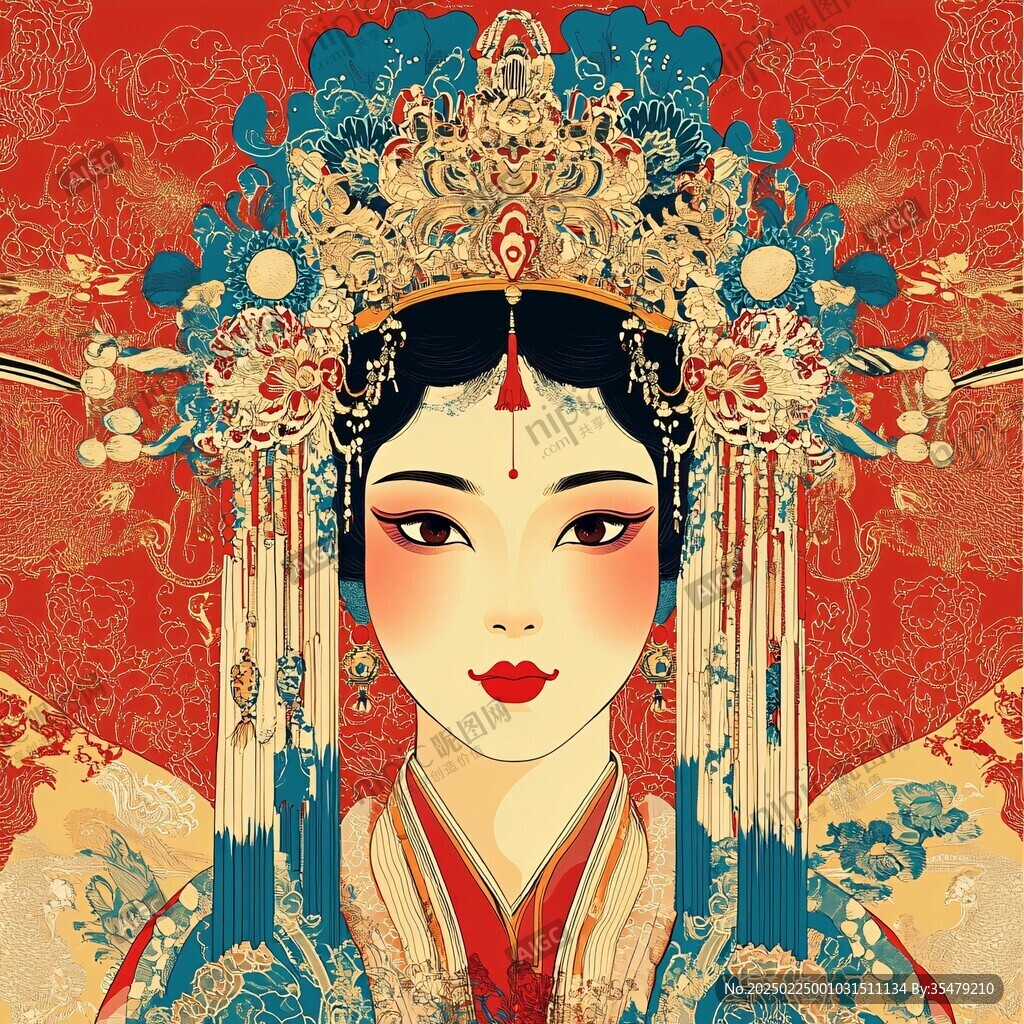 花旦插畫