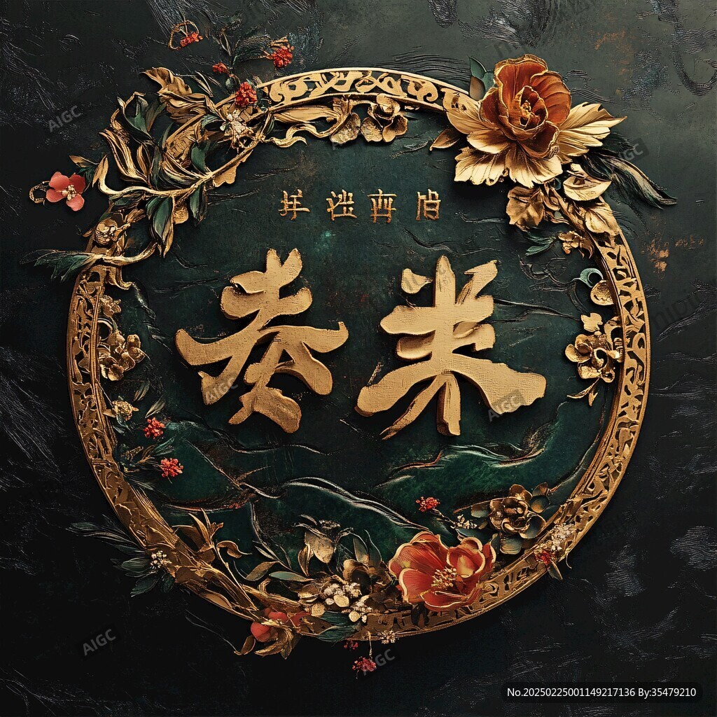 新中式雙喜迎賓牌