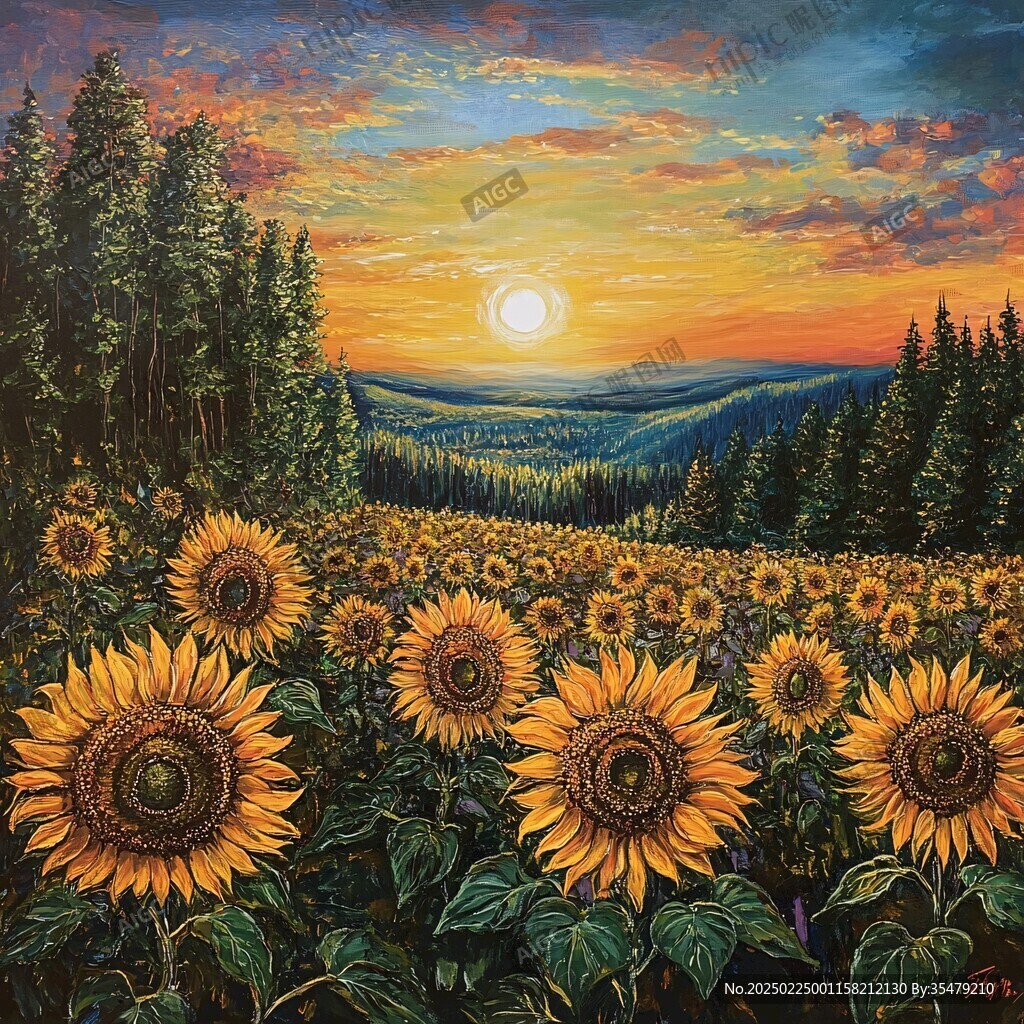 太陽花壁畫