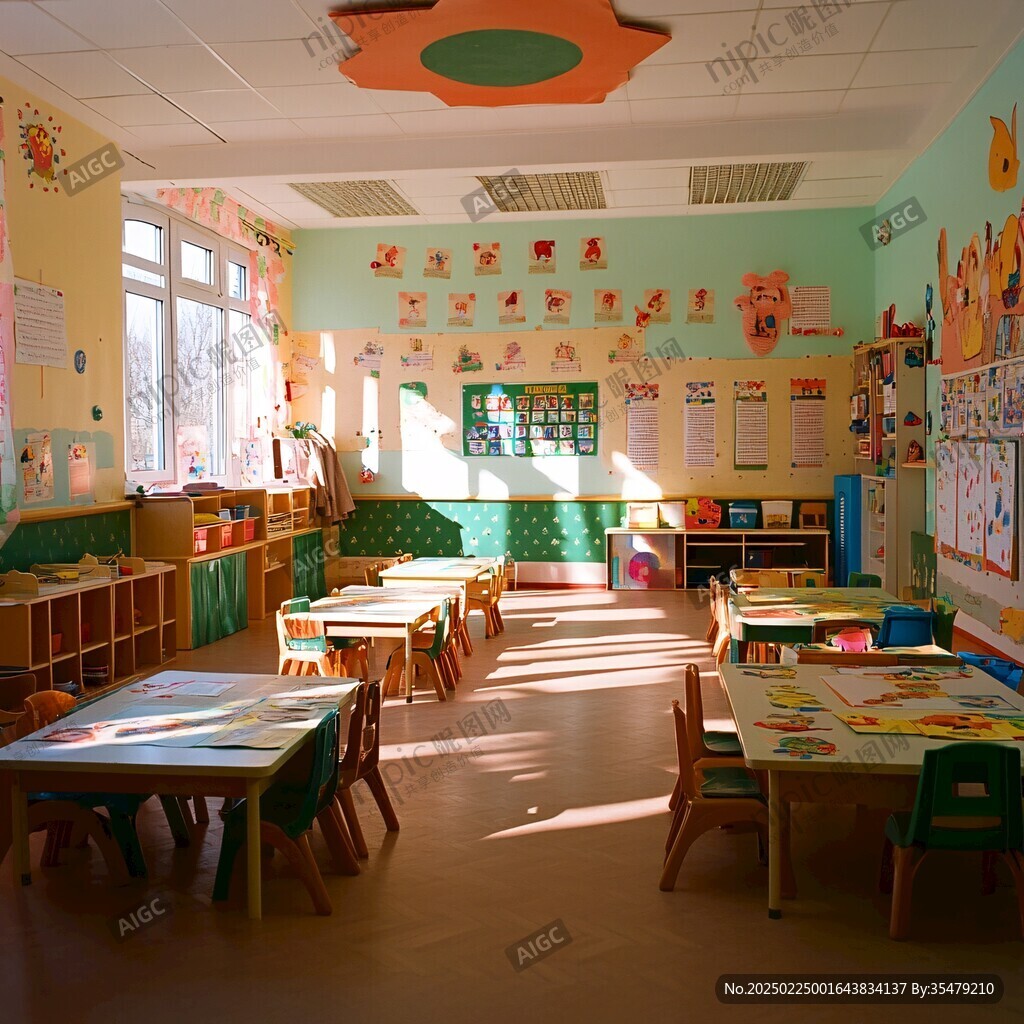 幼兒園教室內(nèi)景