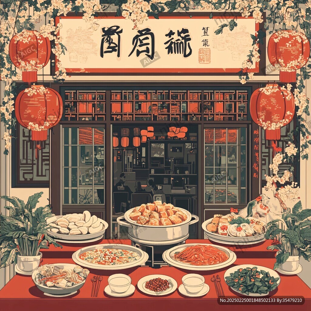 齋菜館插畫