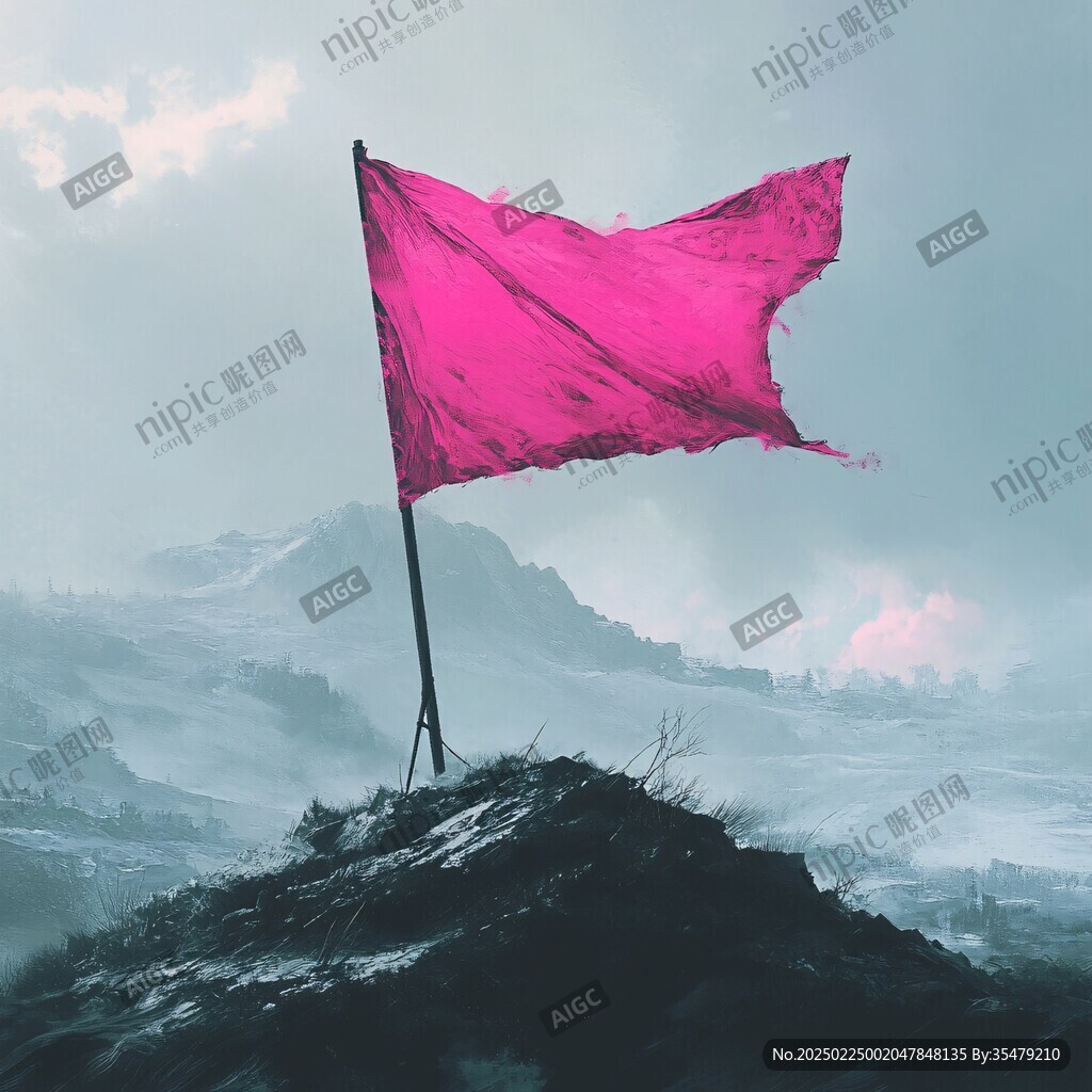 風中的紅飄帶