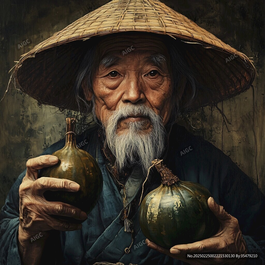 中年農夫抱西瓜頭像