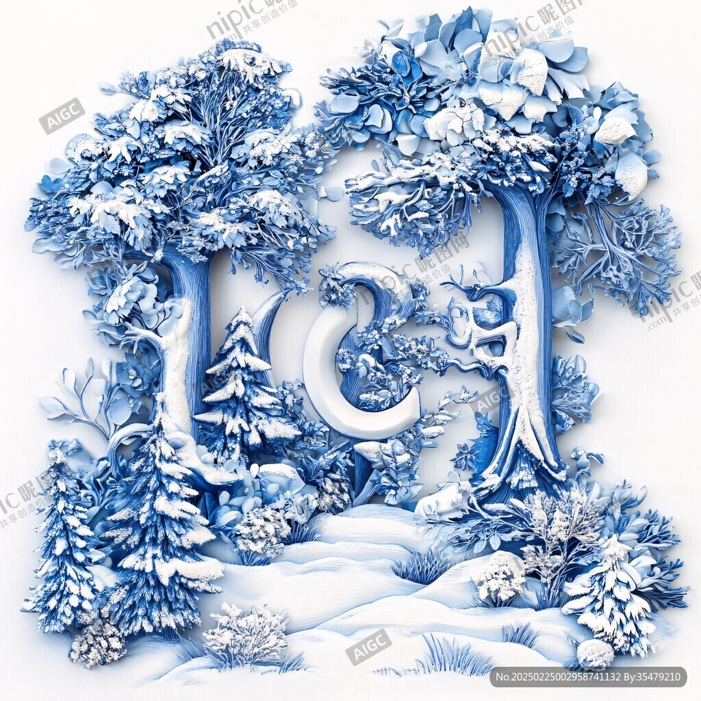 冰雪立體畫