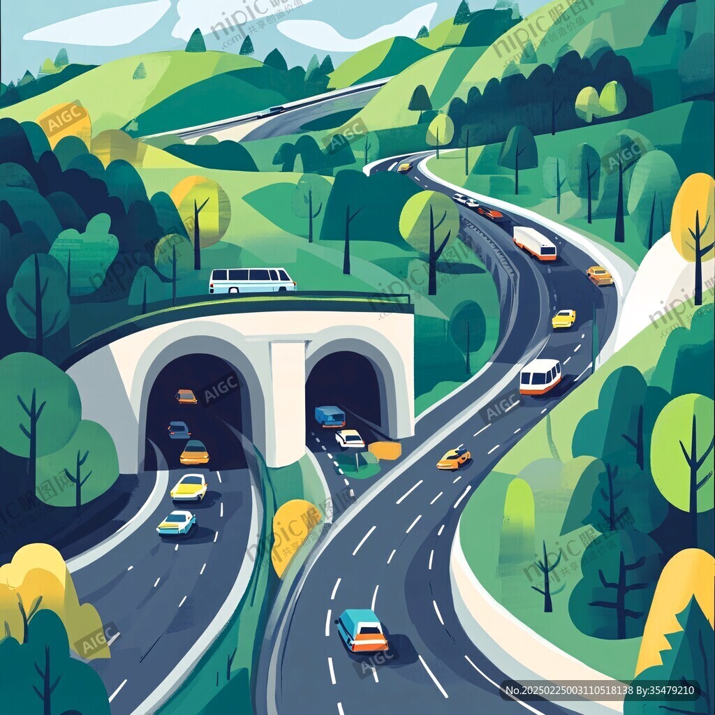 山林樹木道路交通