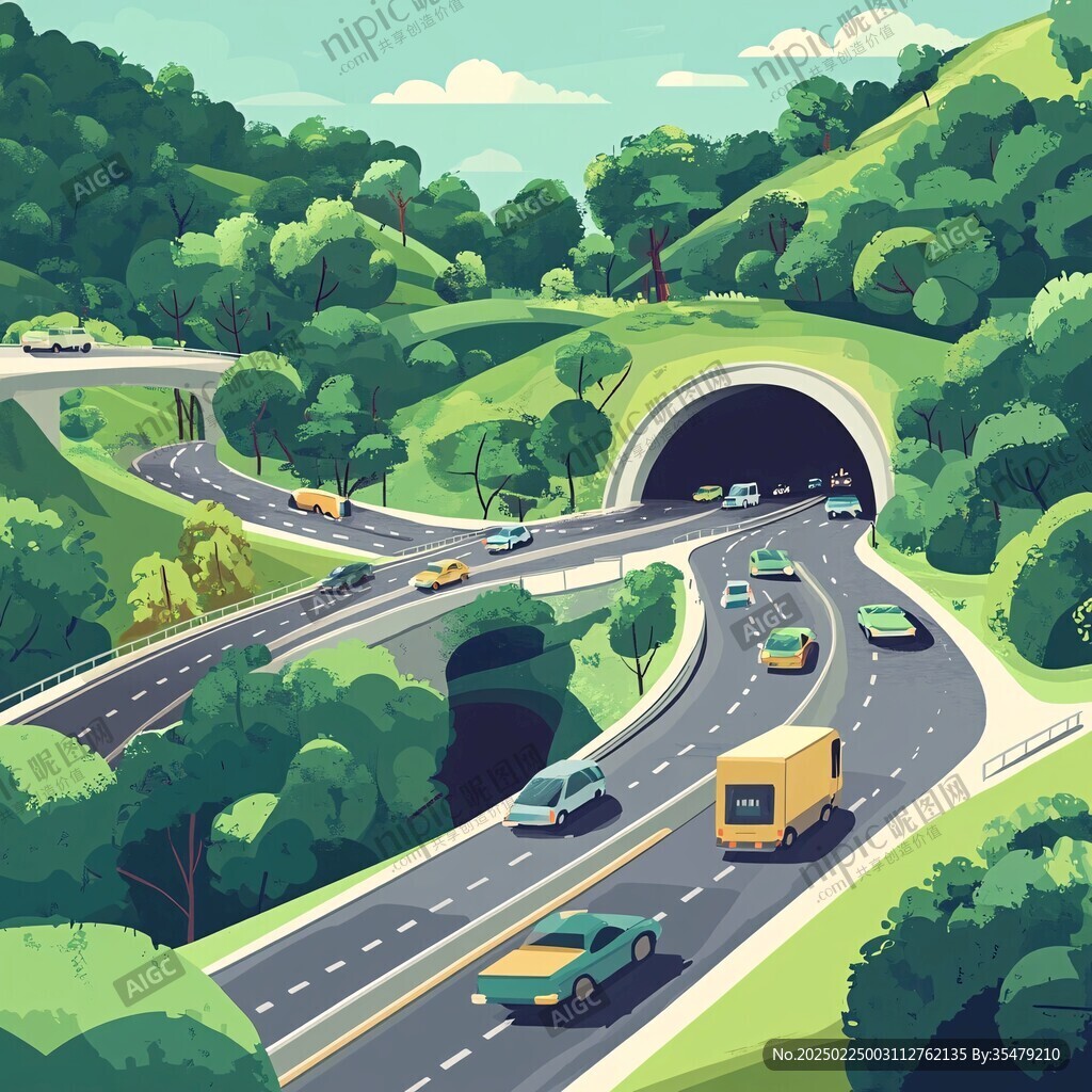 建筑道路隧道