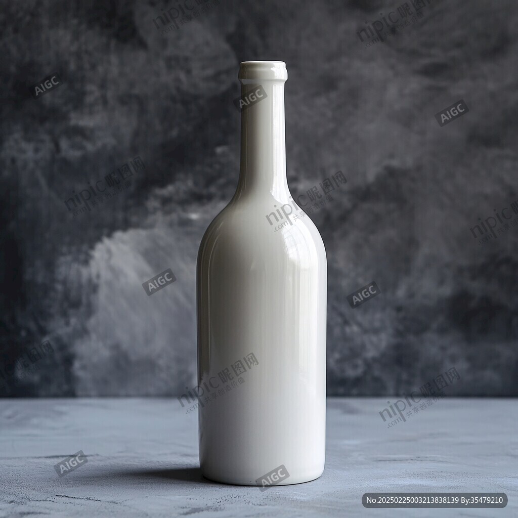 淺藍(lán)色漸變酒瓶