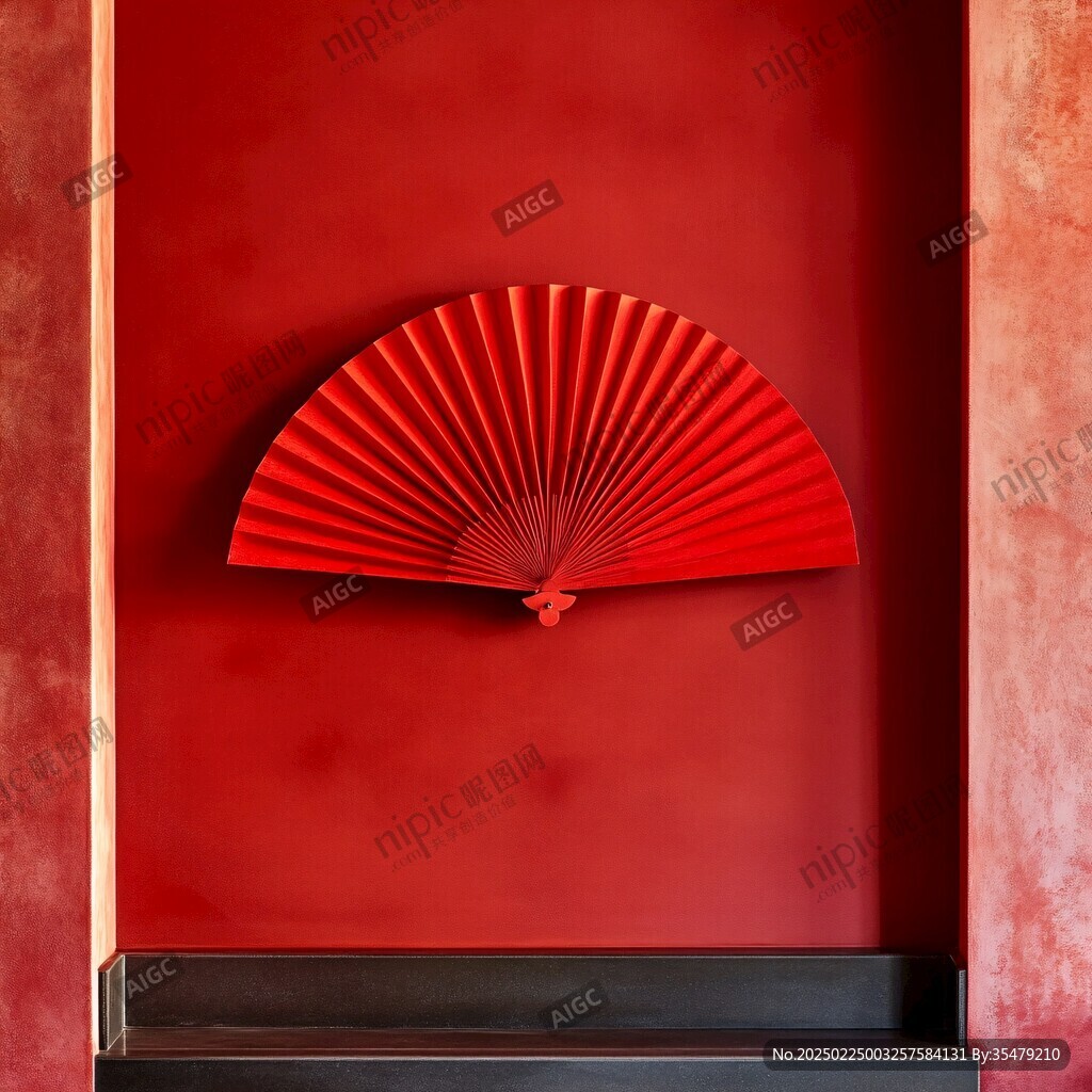折扇紅墻