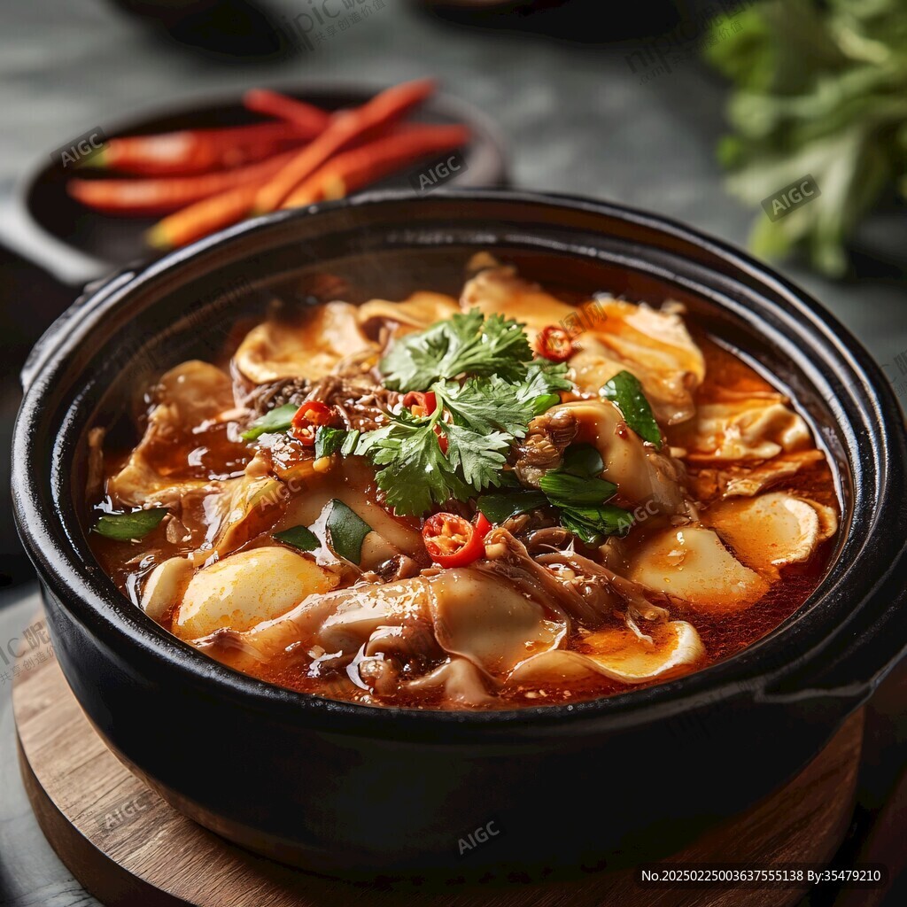 牛雜煲素材