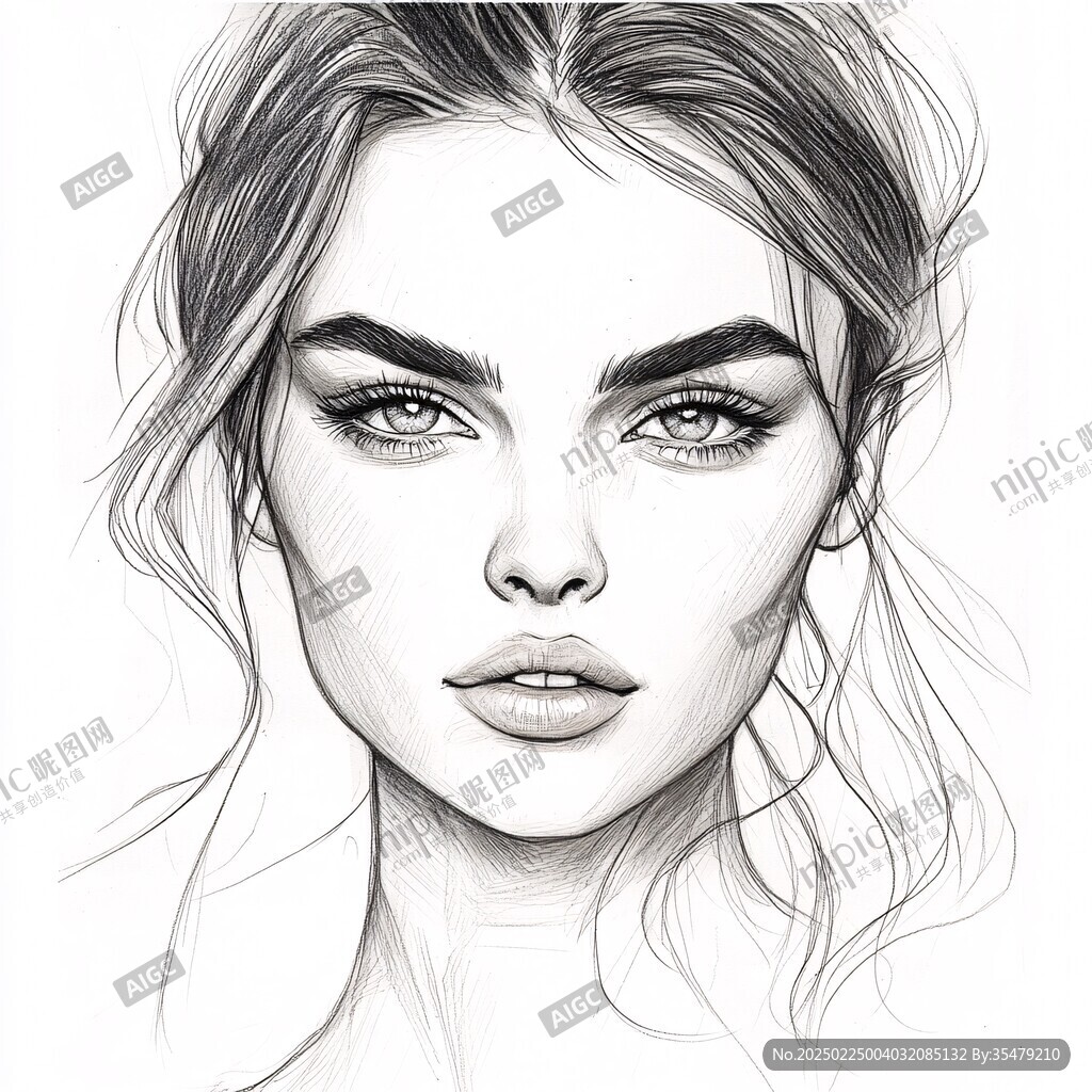 歐美手繪美女