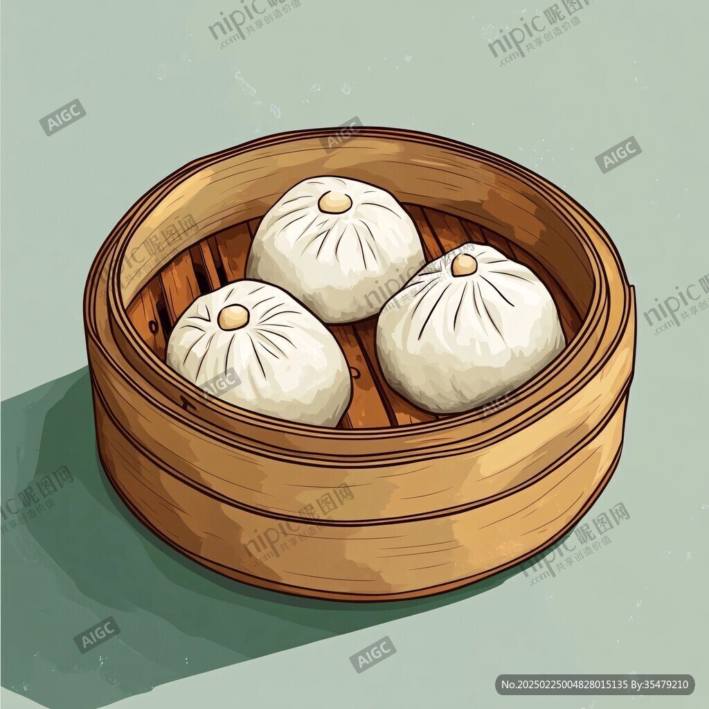 小籠包插畫