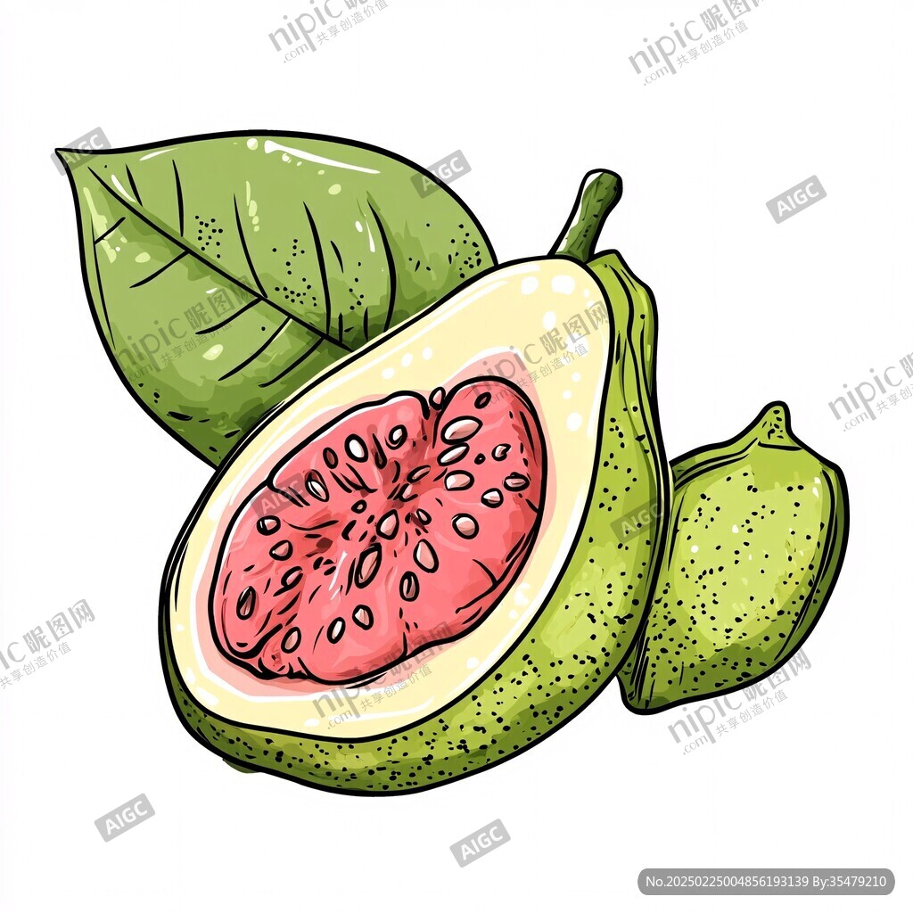 手繪瓜蔞籽插畫(huà)