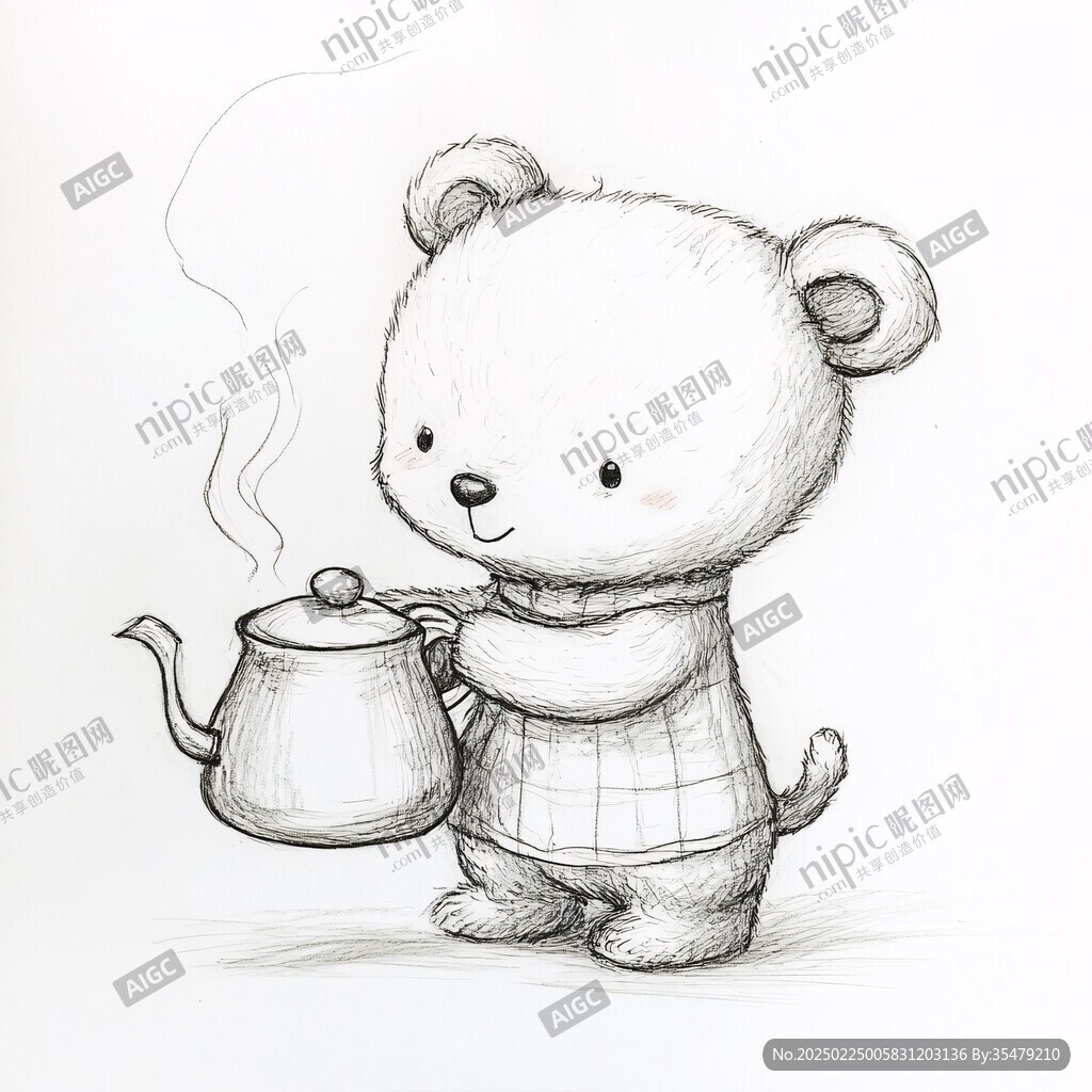 原創(chuàng)手繪小熊
