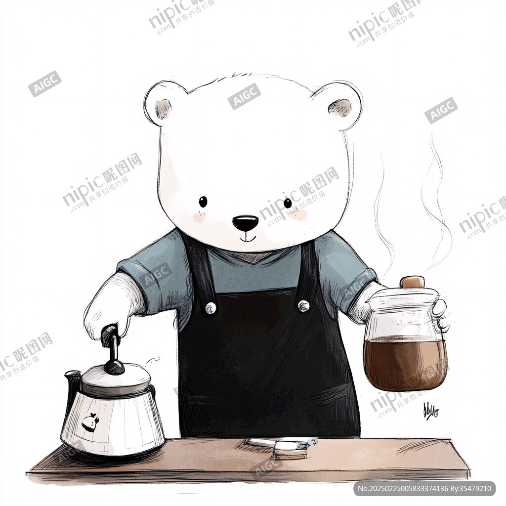 原創(chuàng)手繪小熊
