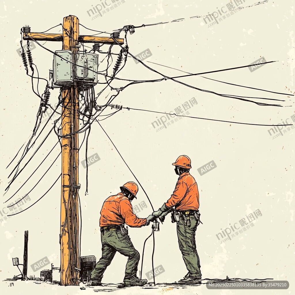 電力局插畫