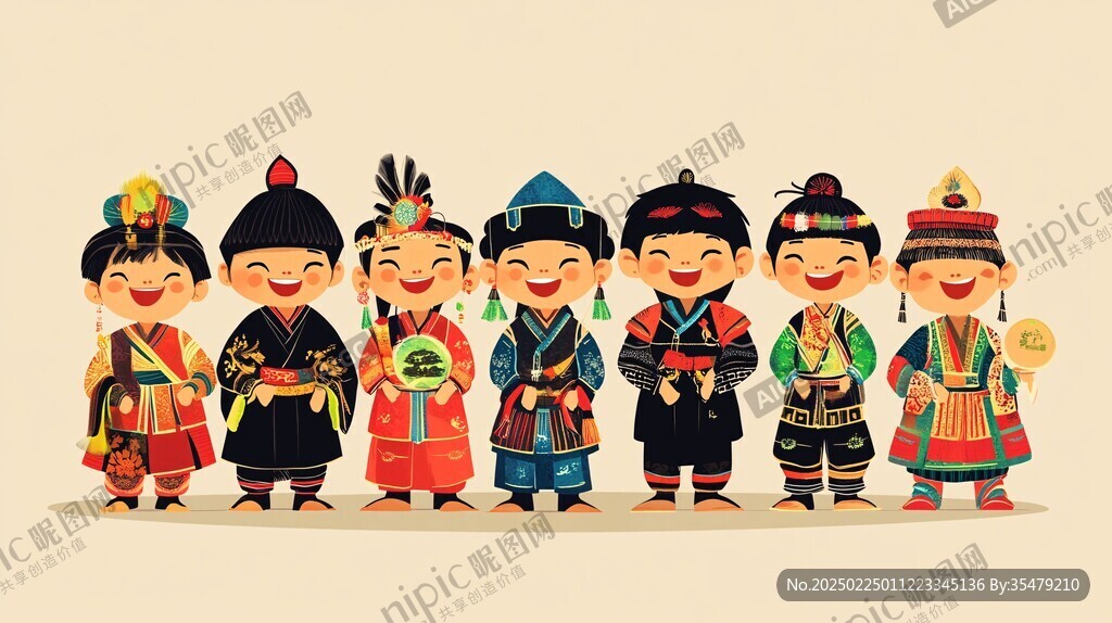 q版少數(shù)民族