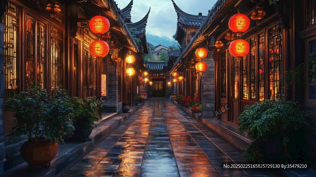 古韻雨巷