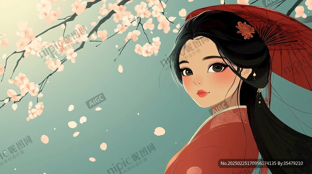 樱花下的古典美人 樱花下的古典美人