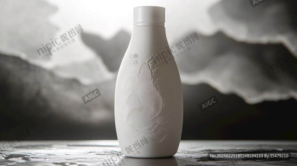 云霧繚繞的陶瓷瓶