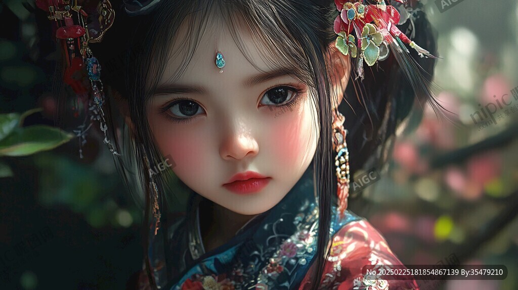 古典風(fēng)格的女子肖像畫