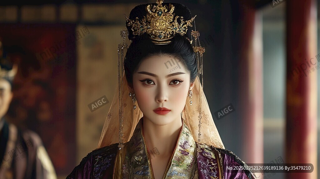 華麗古裝新娘 皇室氣質 紅墻宮殿 盡顯優(yōu)雅